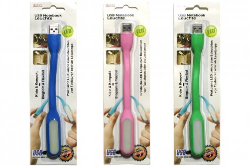 Flexible USB-LED-Leuchte für Geräte mit USB Anschluss wie Notebooks Computer & USB Stecker