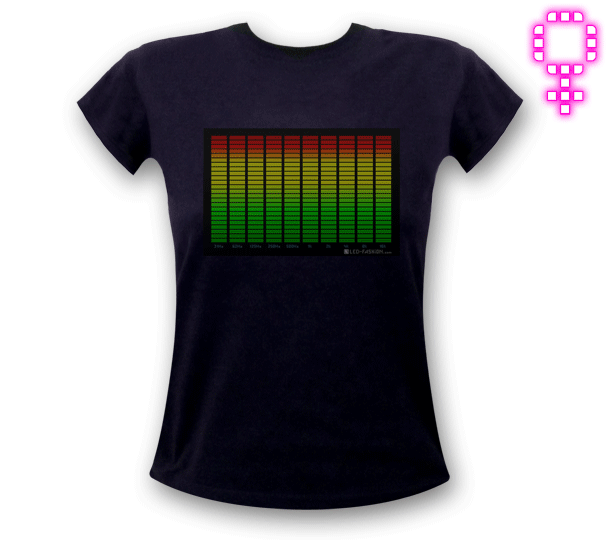 10Kanal Equalizer TShirt Frau