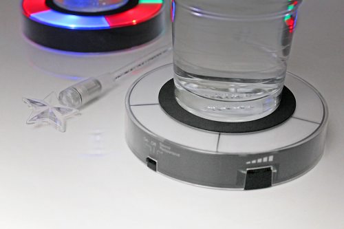 LED coaster with sound sensor