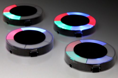 LED coaster with sound sensor