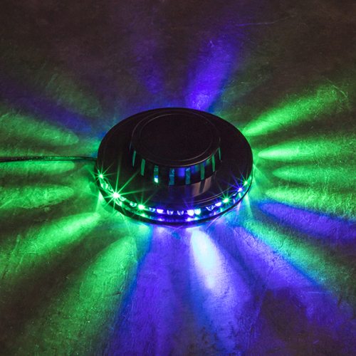Partylicht LED Effekt Beleuchtung mit Musiksensor 48 RGB LEDs I