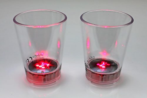 2er-Set LED-Würfelspiel Becher