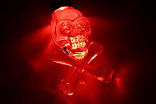 LED Totenkopf Kette Halloween Party Mottopartys