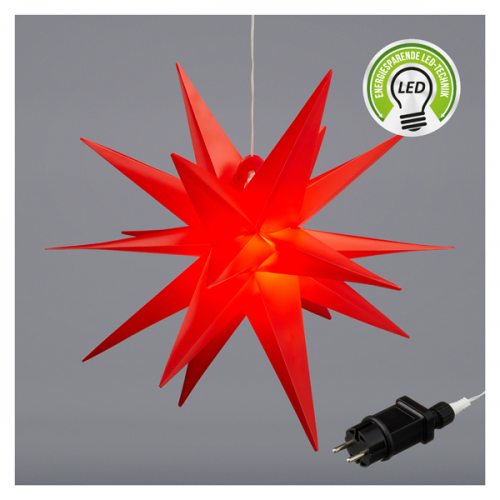 Red LED poinsettia