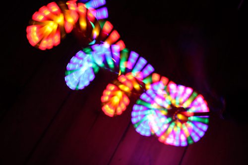 LED Party-Rotor Licht LED-Wirbler I Großer Maxi LED-Rotor 36 cm lang