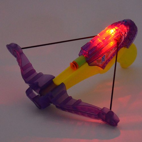 Spielzeug-Armbrust mit Licht und Sound I Soft Bullet Armbrust für Kinder I In- und Outdoor Spielzeugwaffe