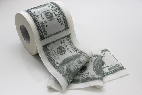 100 Dollar Toilet Paper