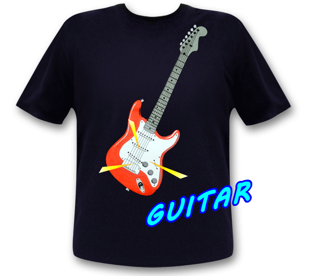 guitarr sound t-shirt