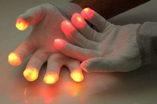 1 Paar LED-Handschuhe Leuchtende Handschuhe 6 Leuchtmodi I LED-Fashion  Berlin