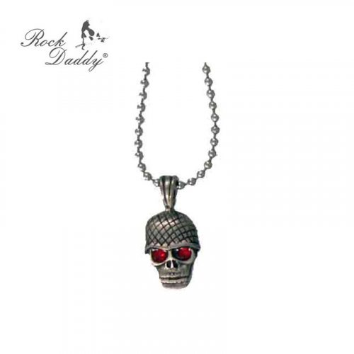 Rocker Totenkopf-Halskette