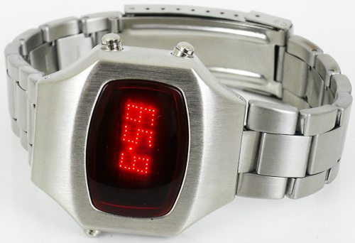 LED Unisex Armbanduhr: Herren und Damen Uhr für Retro / Vintage