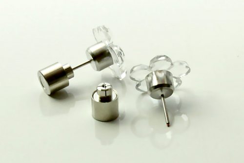 LED Blumen-Ohrstecker Leucht Ohrschmuck Dauerleuchten