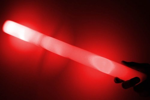 Mega Party LED-Schaumstoffstick XXL LED-Leuchtstab aus Schaumstoff I Schlagernacht Festival Nacht Events