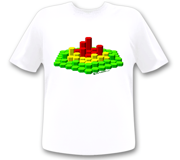 3d led equalizer t-shirt
