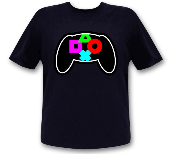 gamer t-shrit ps4 controller
