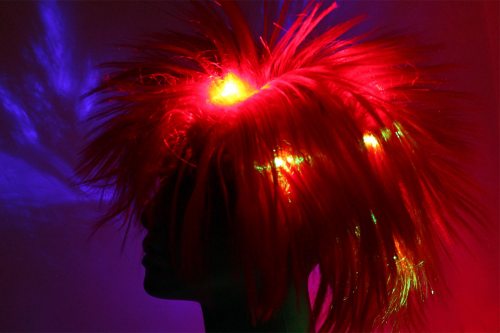 Flashing wig