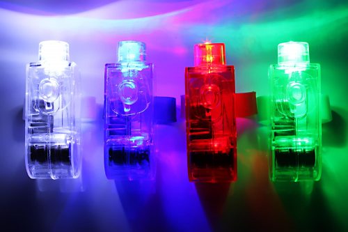 1 Stück LED-Fingerlicht I Fingerlampe Einzelfarben I  Fingerlampe Grün, Blau oder Multicolor