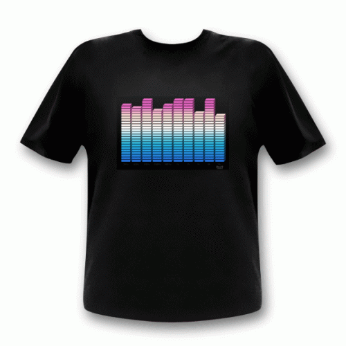 10 Channel Equalizer T Shirt Blue 3D