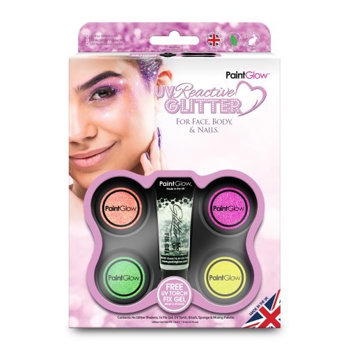 PAINTGLOW UV REACTIVE GLITTER GIFTSET