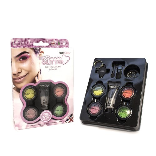 PAINTGLOW UV REACTIVE GLITTER GIFTSET
