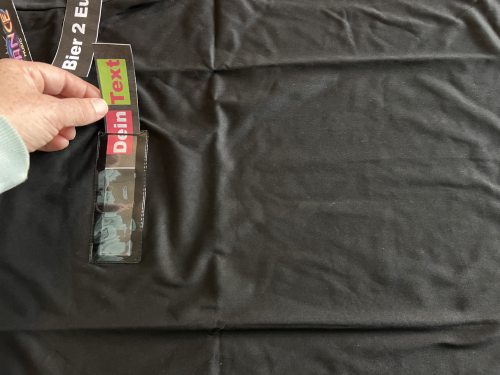 Make your own T-shirt with an interchangeable motif | Personalized T-shirt with insert field – redesign your shirt again and again!