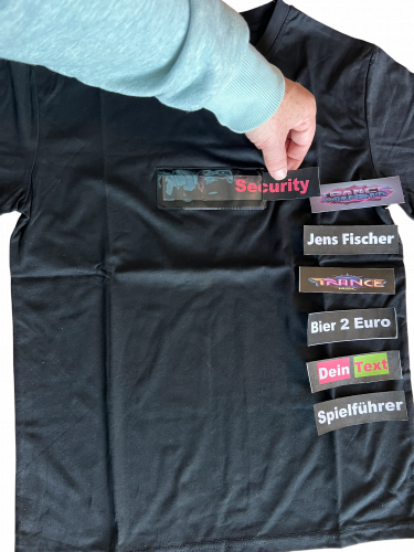 Make your own T-shirt with an interchangeable motif | Personalized T-shirt with insert field – redesign your shirt again and again!
