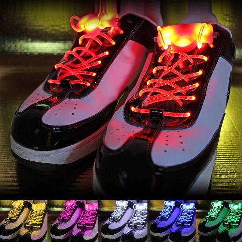 LP 1 Paar LED Leuchtende Schnürsenkel für Sport Schuhe 80cm Farbenwahl M6209 