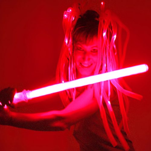 rotes Laserschwert