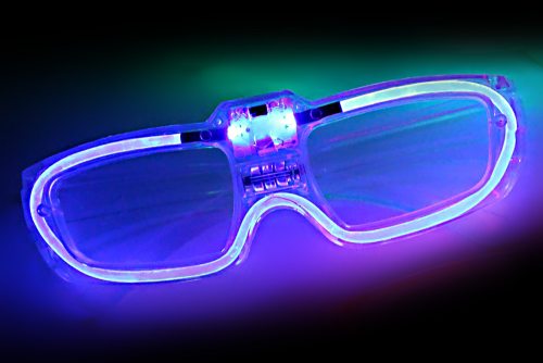 leuchtbrille partybrille blaue leds