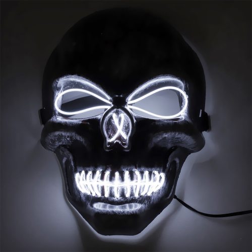 Weiß leuchtende Gesichtsmaske