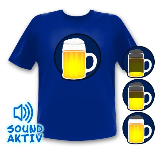 Sæt tabellen op Manifest Kunde Beer mug LED T-Shirt