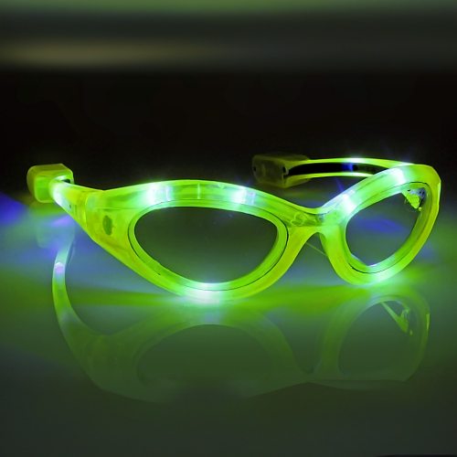 blinkende led brille