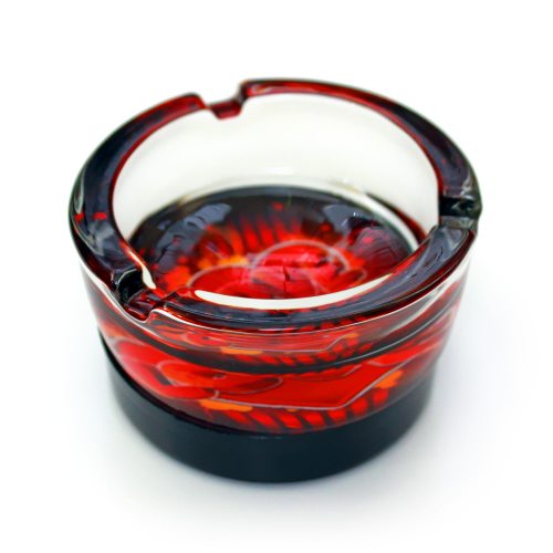 LED glass ashtray