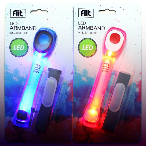 4x LED Blinkarmband Leuchtarmband Joggen Reflektorband Blinklicht Sport  Armband