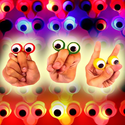 Lustige blinkende LED-Fingeraugen Spielzeug Rollenspiele I LED
