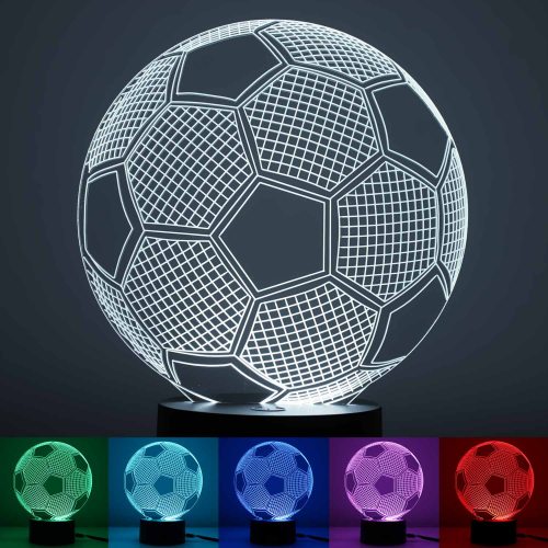 Mehrfarbig Fußball LED Licht Nacht Lampe Weihnachten Party Deco Kind Geschenk LP 