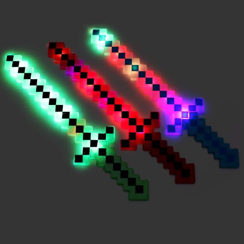 MINING PIXELATED Bracelets Kids Birthday Party Favors - GLOW IN