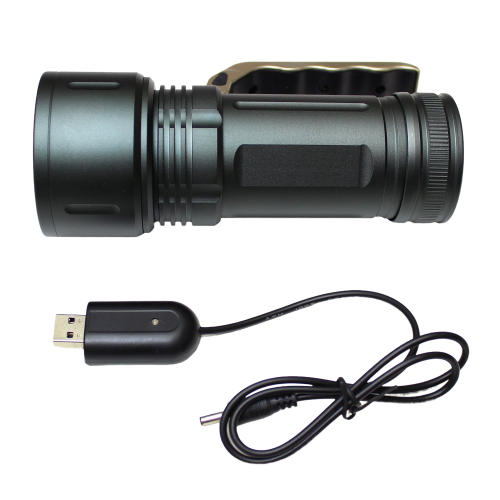 USB-Akku-Ladung am Taschenlampen-Griff