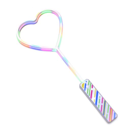 Colorful 80s heart retro light stick