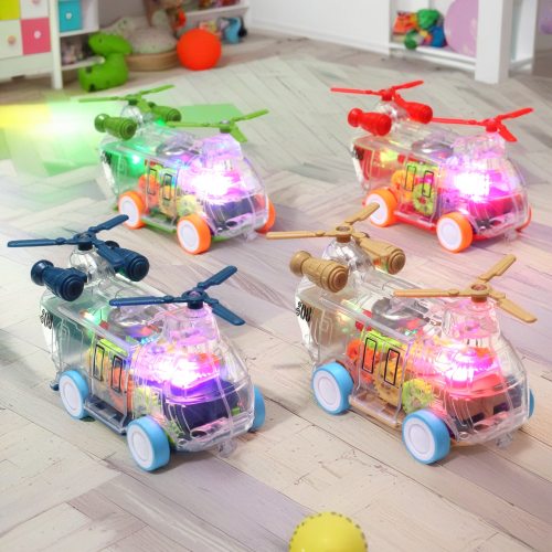 Children's toy helicopter with LEDs