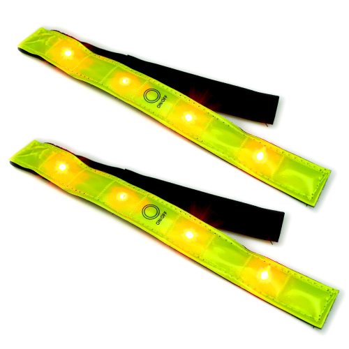 Outdoor Sicherheits LED-Armband I Kinder & Erwachsene Reflektorband 4 rote  LEDs mit Klettverschluß kaufen I LED-Fashion Berlin