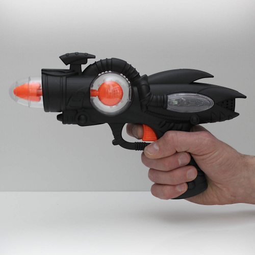 LED Gun-Shock-Black Pistol with Sound I Luminous Toy Gun Children