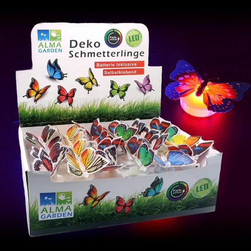 Luminous decorative butterflies