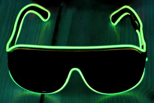Grüne led-Brillle