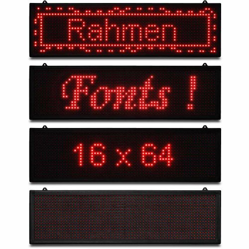 LED LAUFSCHRIFT 200x40cm WIFI MIT APP WEISS ODER ROT in Wuppertal