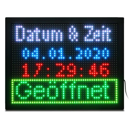 EPANO led laufschrift programmierbar Programmierbares LED-Schild,  Laufschrift, LED-Ladenschilder, digitale Anzeigetafel für Auto Fenster,  Taxi, Store Front ( Color : Multi-colored , Size : 820*95*15mm : :  Beleuchtung