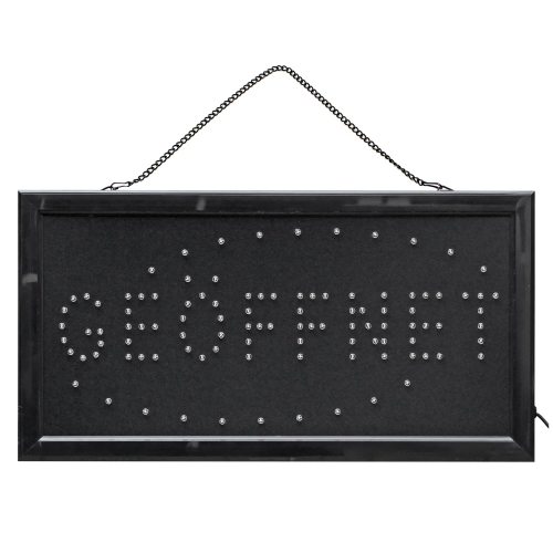 LED Schild GEÖFFNET 48x25 cm Leuchtschild Innen Großschreibung rote & blaue LEDs Ladenschilder günstig kaufen