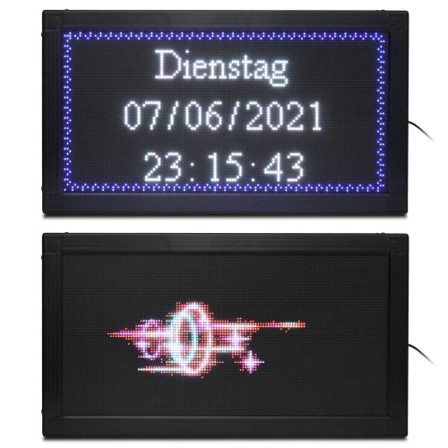 zeit anzeige led system