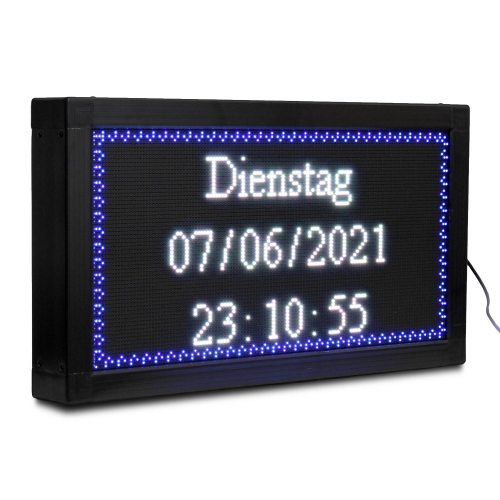 uhrzeit led-uhr anzeige