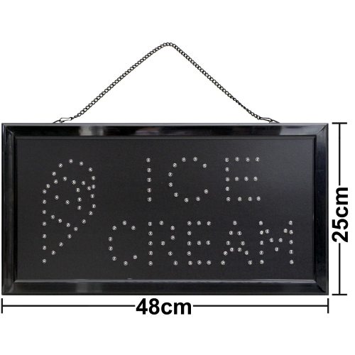  LED-Schild Open (rot, gruen, blau, gelb)